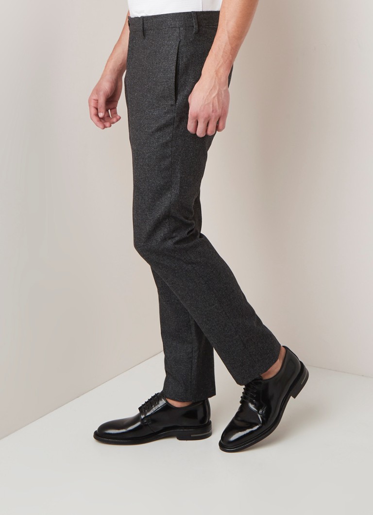 Ted Baker - Padtro sllim fit pantalon in wolblend - Zwart