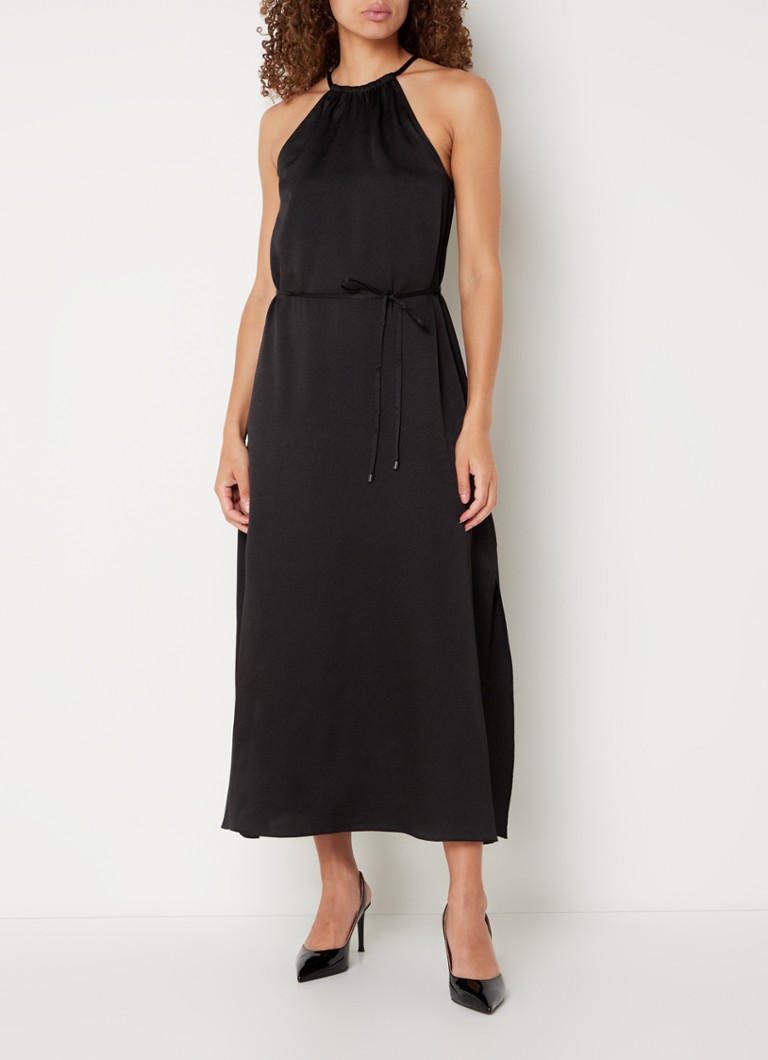 Midi Jurk met Cut-Out en Split