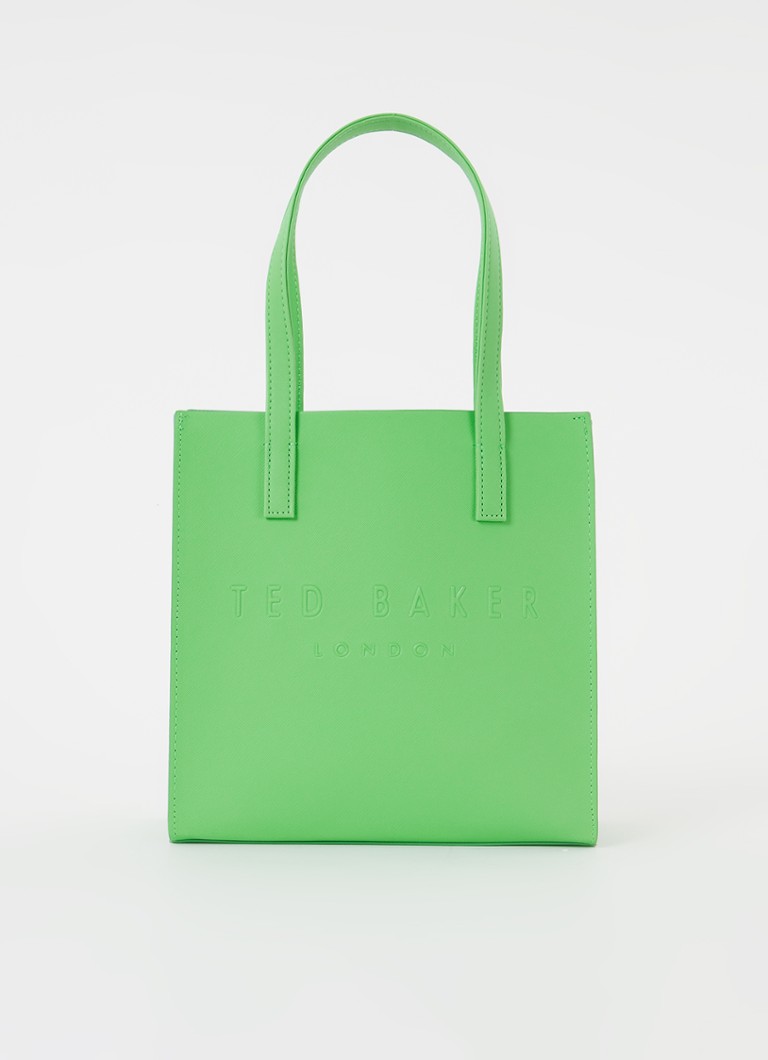 Ziektecijfers statistieken Ladder Ted Baker Seacon Small shopper met logo • Groen • de Bijenkorf