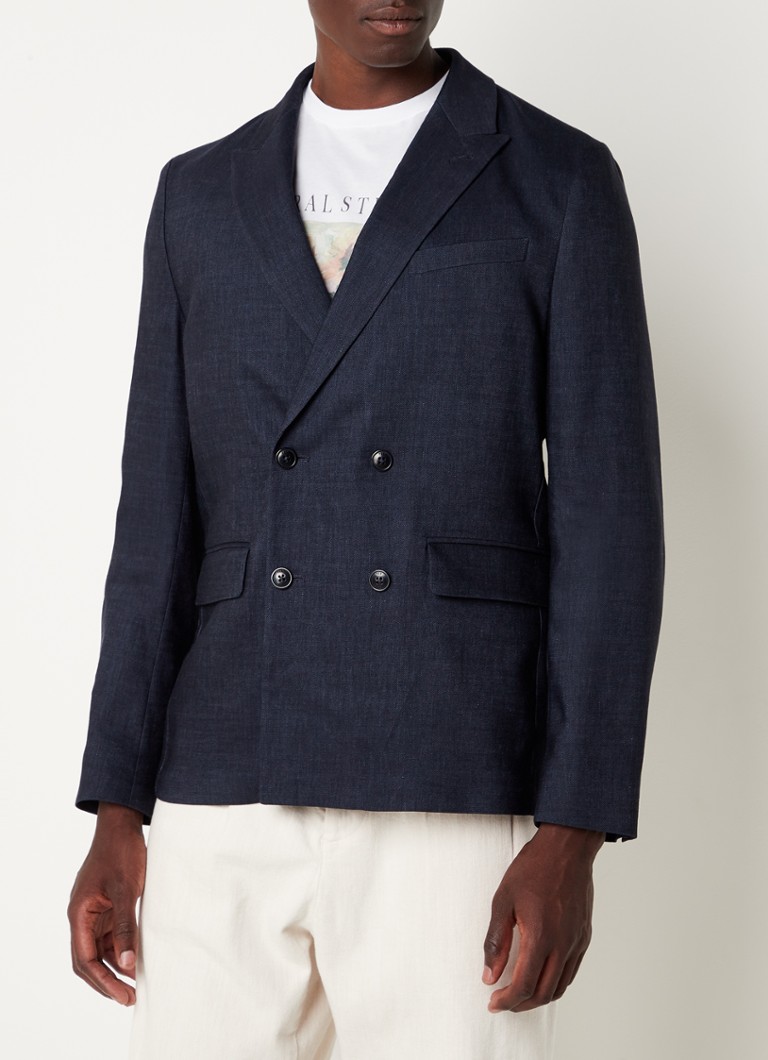 Ted Baker - Shutton regular fit colbert in wolblend - Donkerblauw