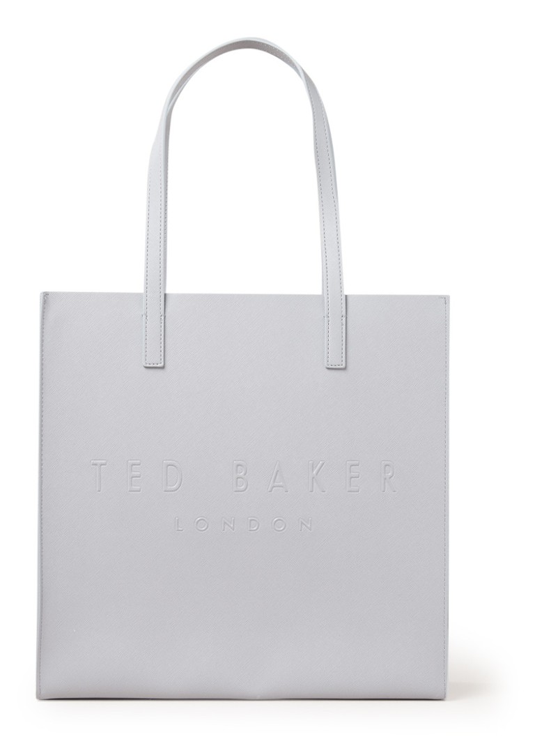 Ted Baker - Soocon shopper met logo - Lichtgrijs