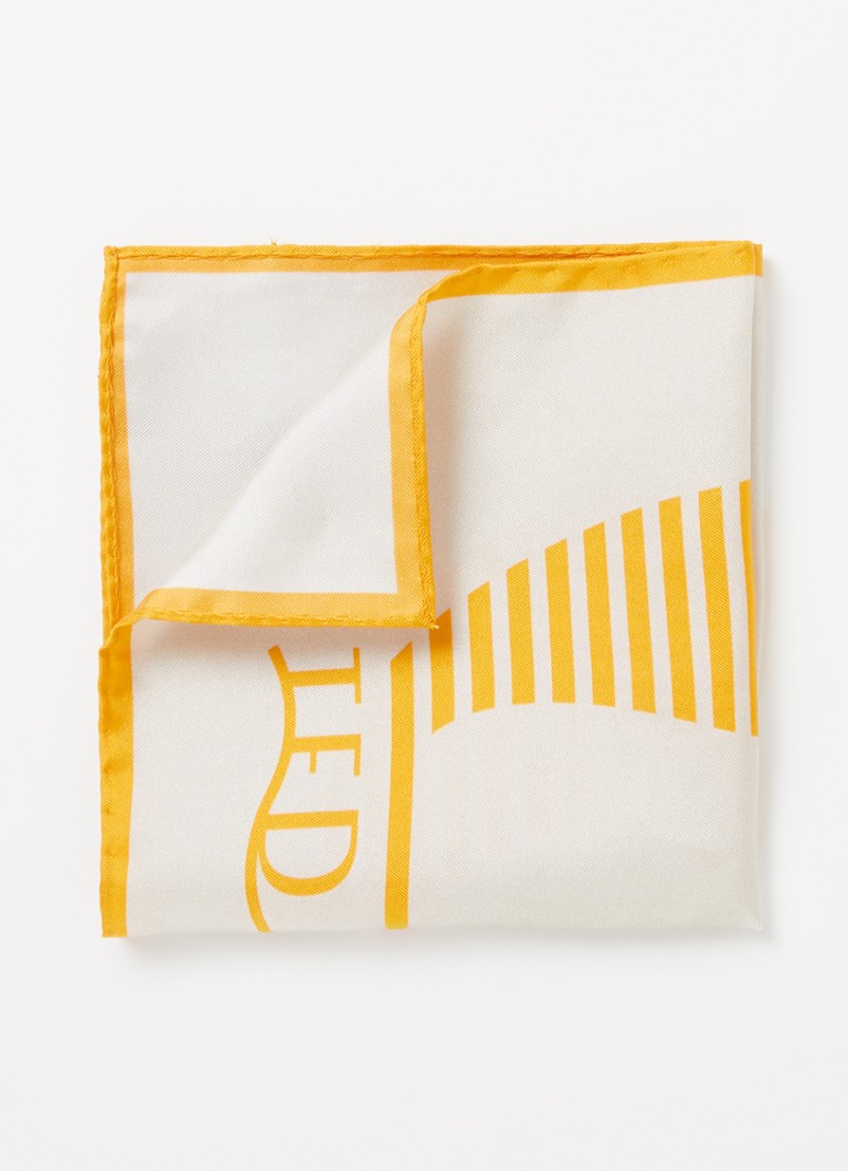 Ted Baker - Sunsail sjaal van zijde 35 x 35 cm - Creme