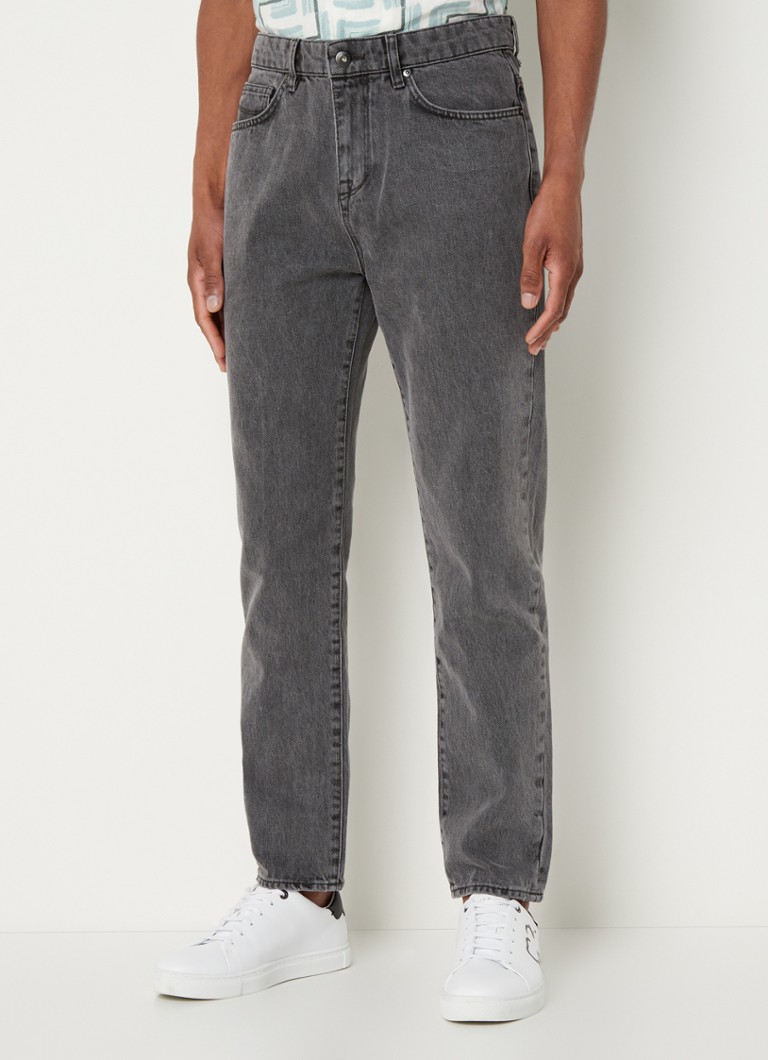 Ted Baker - Sutton slim fit cropped jeans in lyocellblend - Grijs