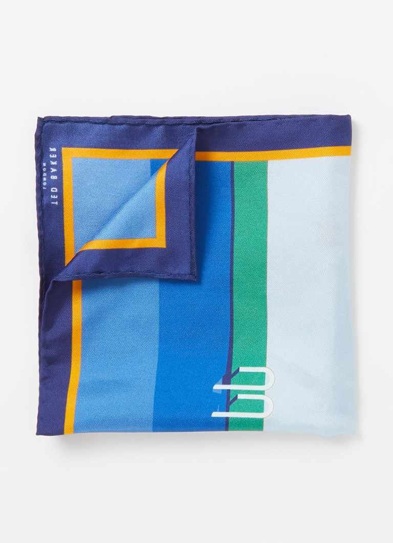 Ted Baker - Swimmi sjaal van zijde 35 x 35 cm - Lichtblauw
