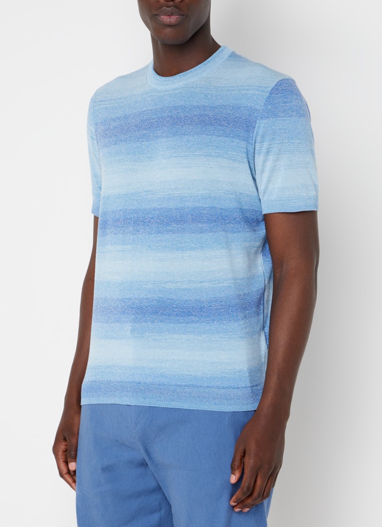 Ted Baker Tshirt met gestreepte print • Blauw • de Bijenkorf