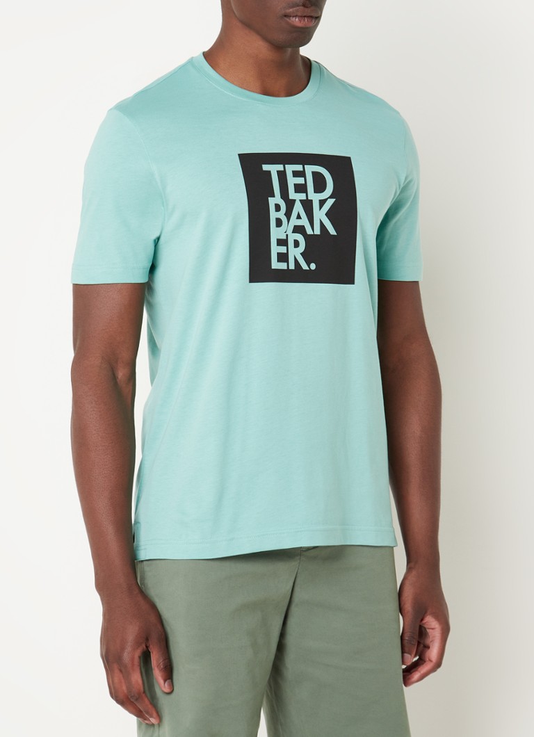 Ted Baker T-shirt met logoprint • Mint • de Bijenkorf