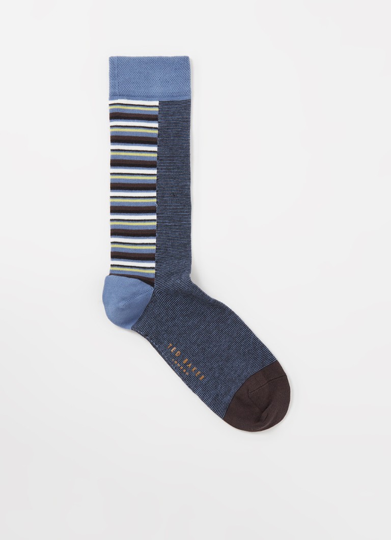 Ted Baker - Twostri sokken met streepprint - Blauw