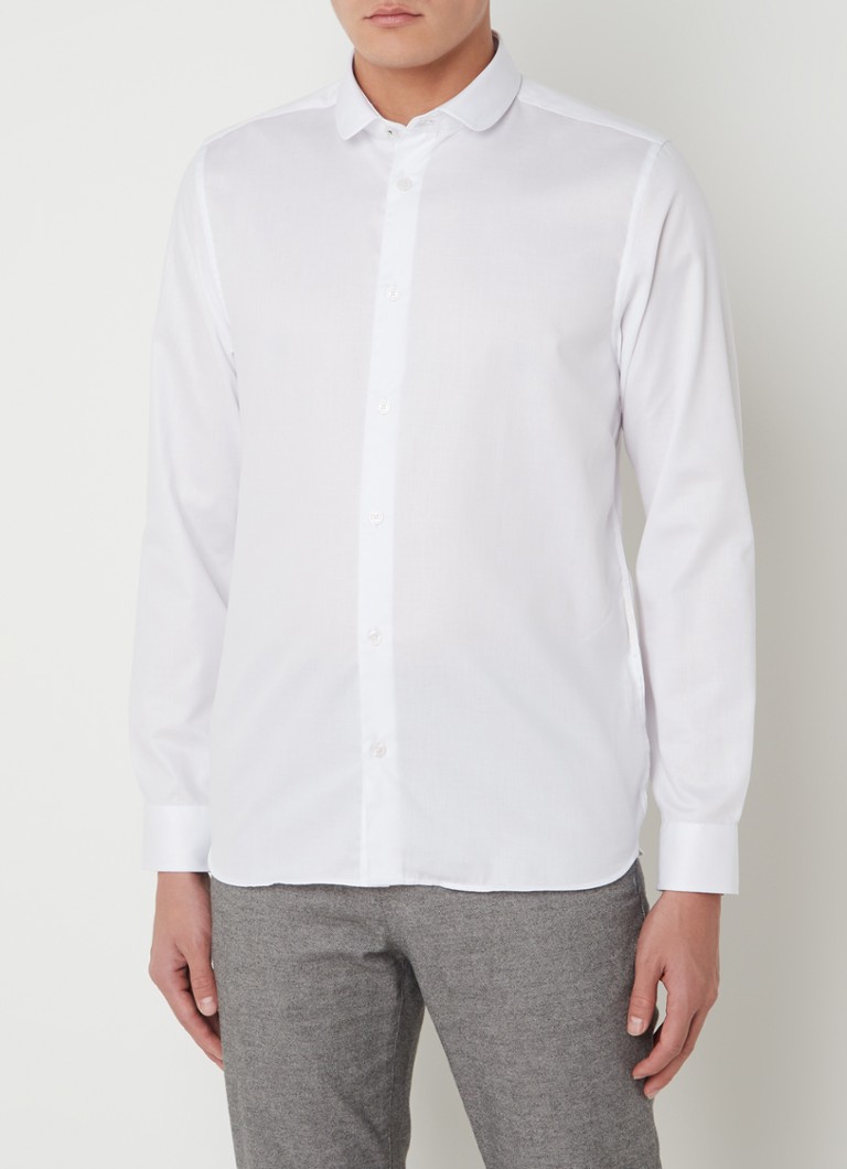 Ted Baker - Witfor regular fit overhemd van katoen - Wit