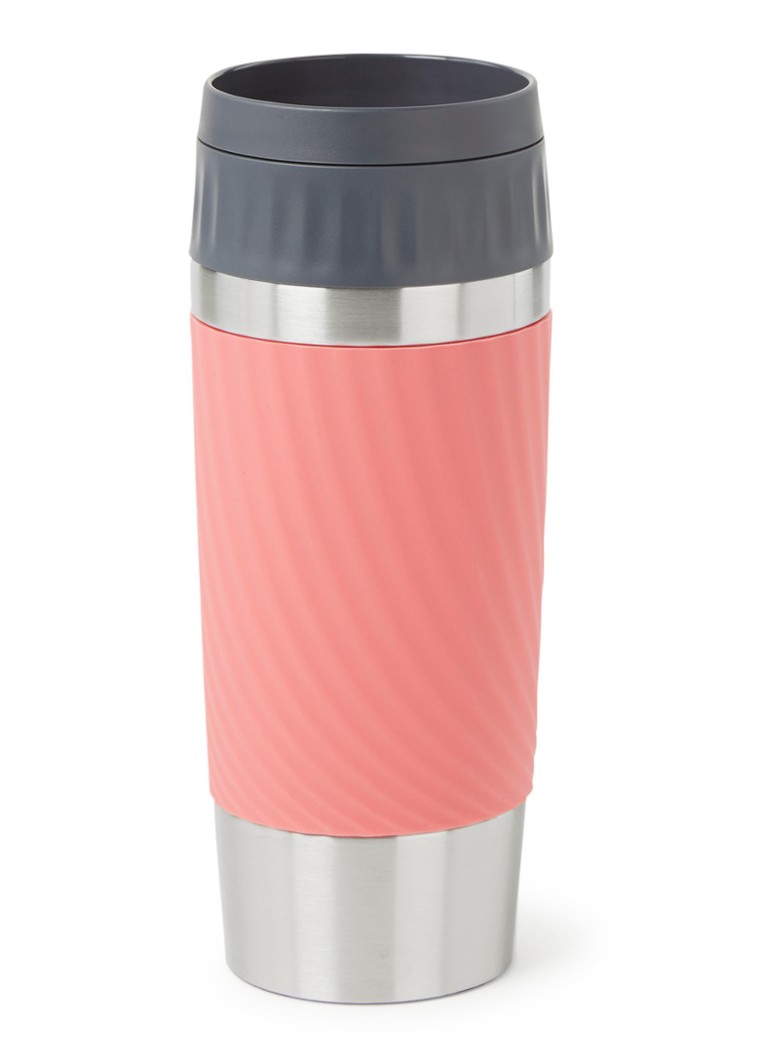 Tefal Travel Mug Easy Twist thermosbeker 36 cl • Koraalrood • de Bijenkorf