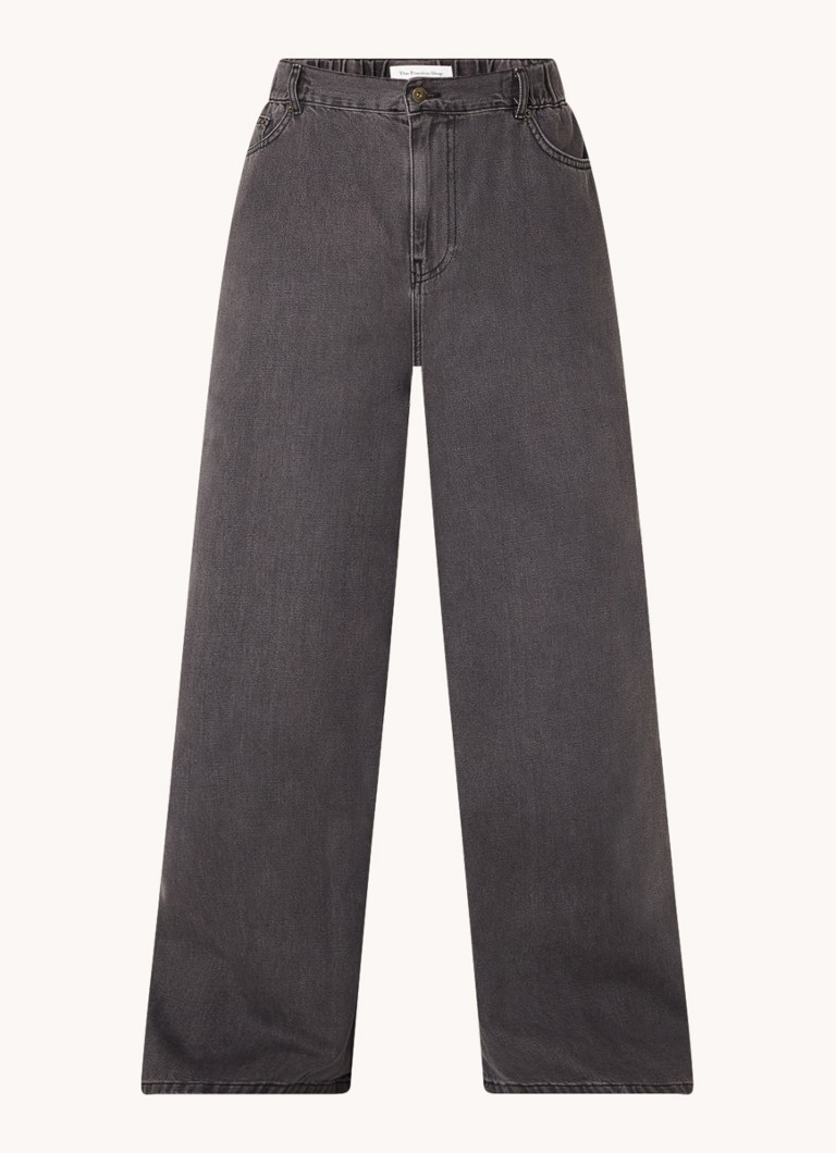 Sasha Wide Leg Jeans - Dark Grey – The Frankie Shop