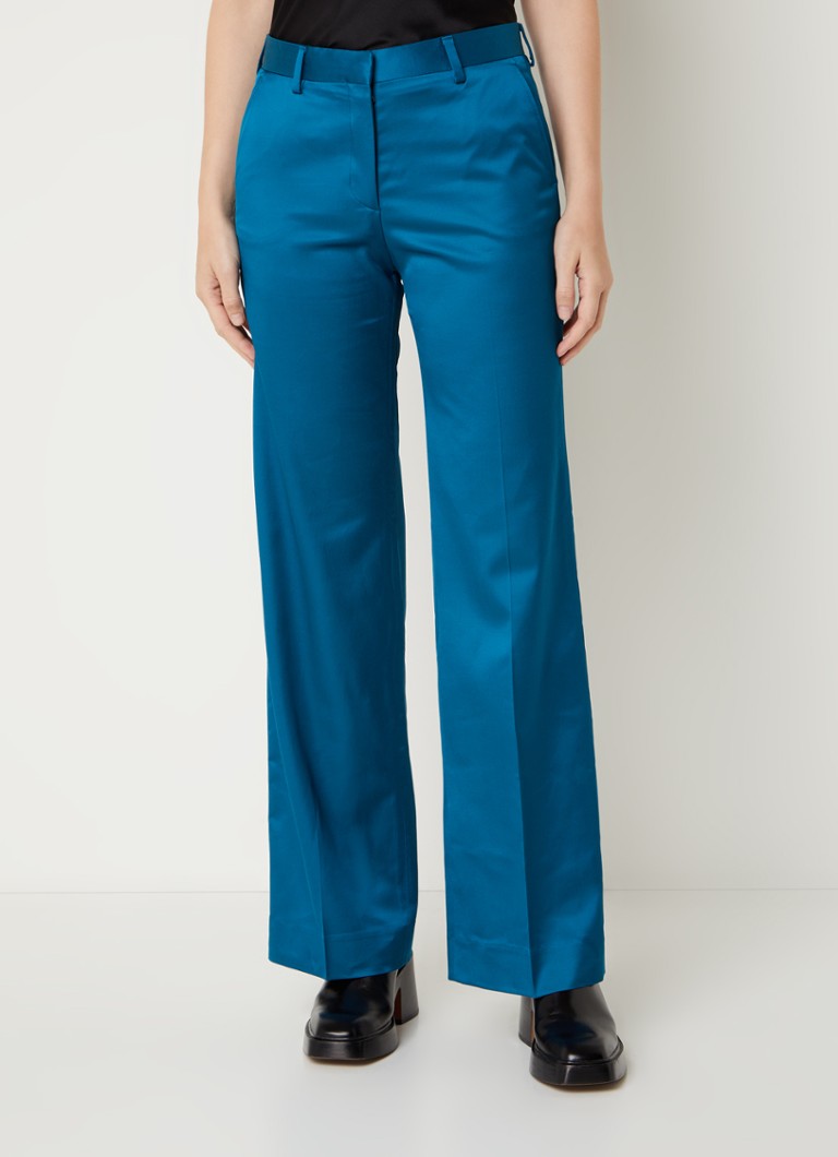 Alexandra High Waisted Broekje Blauw