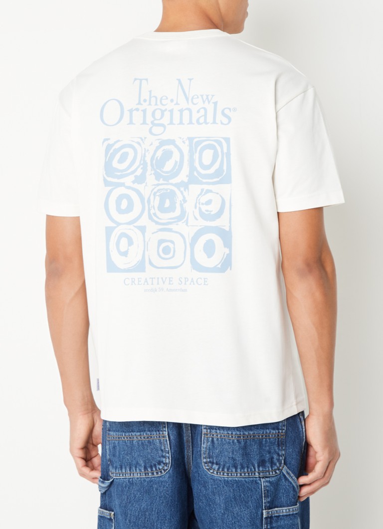 The New Originals T-shirt met logo- en backprint • Wit • de Bijenkorf