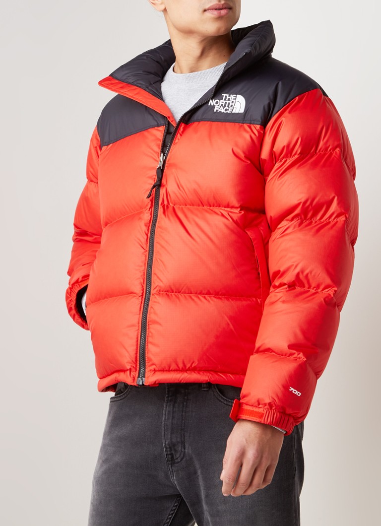 The 1996 Nuptse waterafstotende met opbergbare capuchon Rood • de Bijenkorf