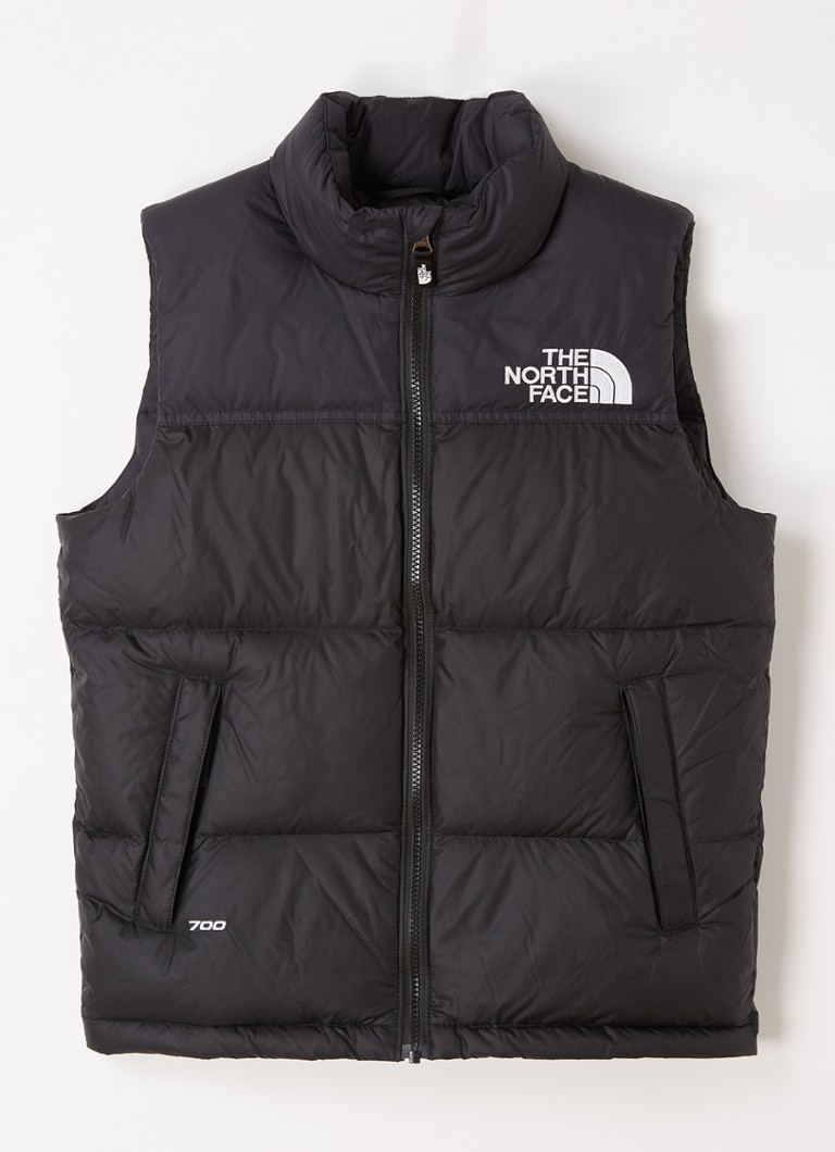 The North Face Bodywarmer met donsvulling en logo • Zwart • de Bijenkorf