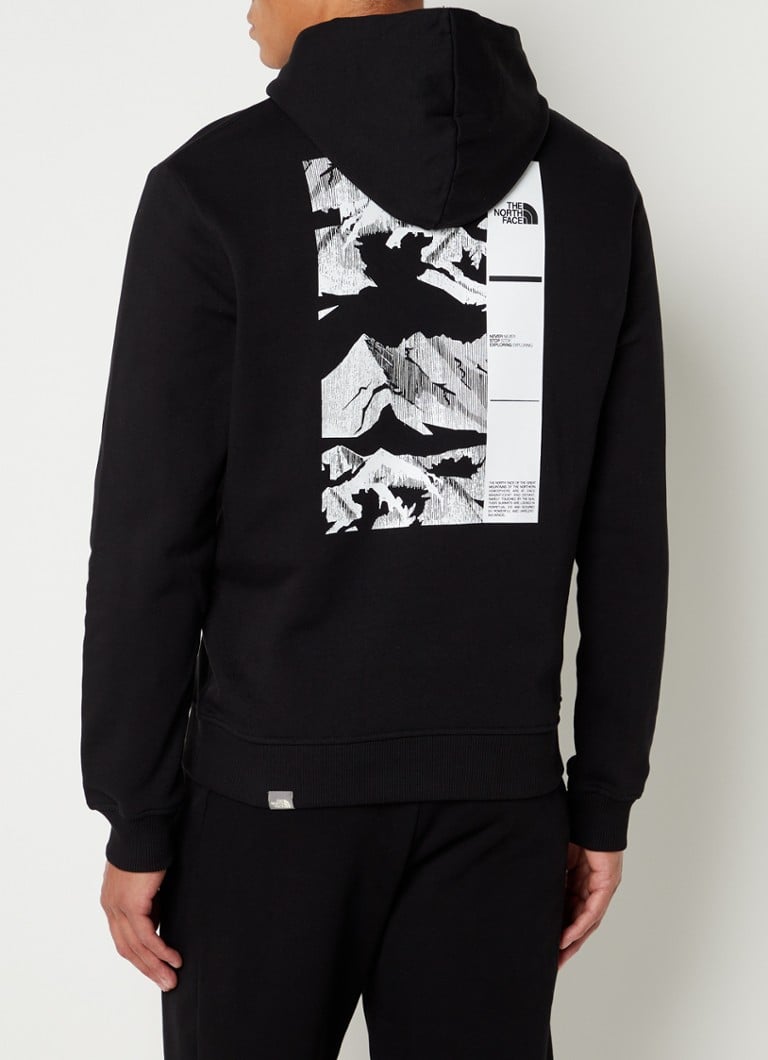 The North Face - Coordinates hoodie met logo- en backprint - Zwart