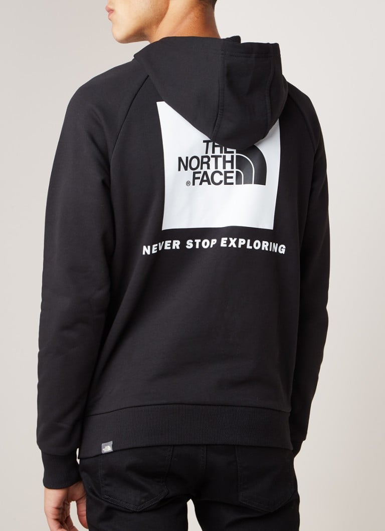 The North Face - Hoodie met logo- en backprint - Zwart