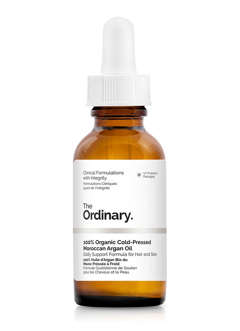 The Ordinary 100 Organic ColdPressed Moroccan Argan Oil huid en
