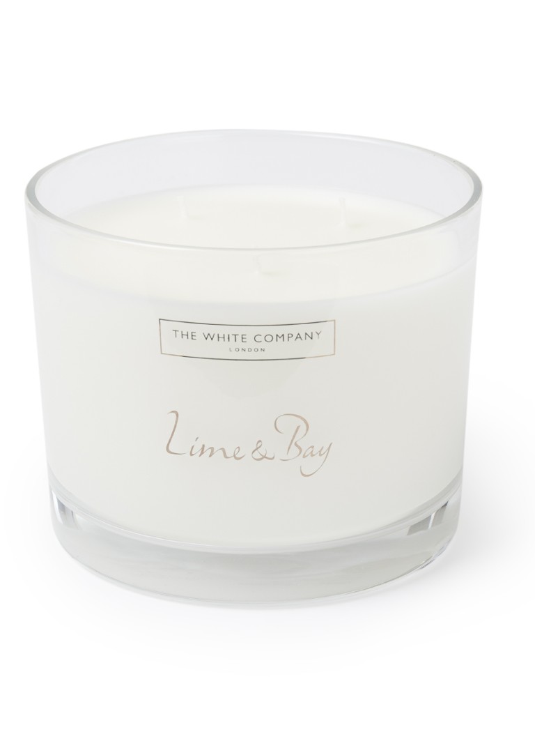 The White Company - Lime & Bay geurkaars  - Transparant