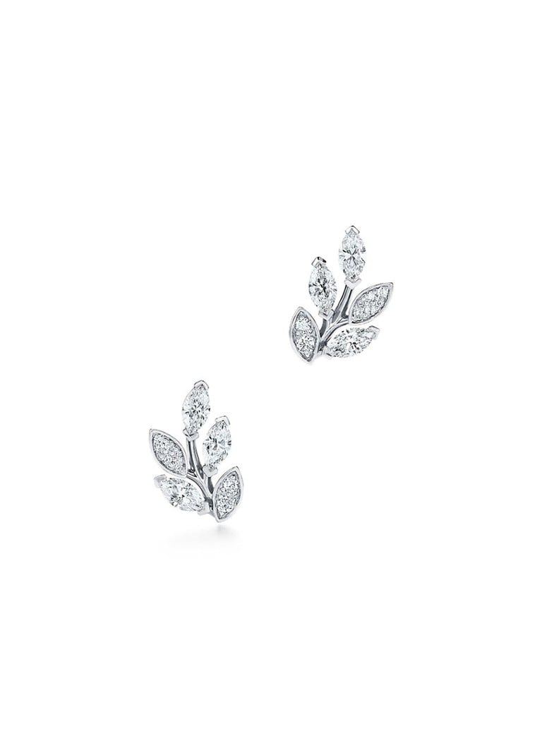 Tiffany & Co. - Diamant Vine Small oorknopjes van platina 58059 - Rood
