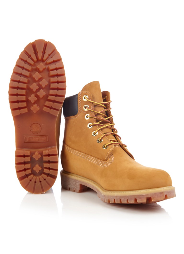 prieel Enten emotioneel Timberland Biker boot van leer • Camel • de Bijenkorf