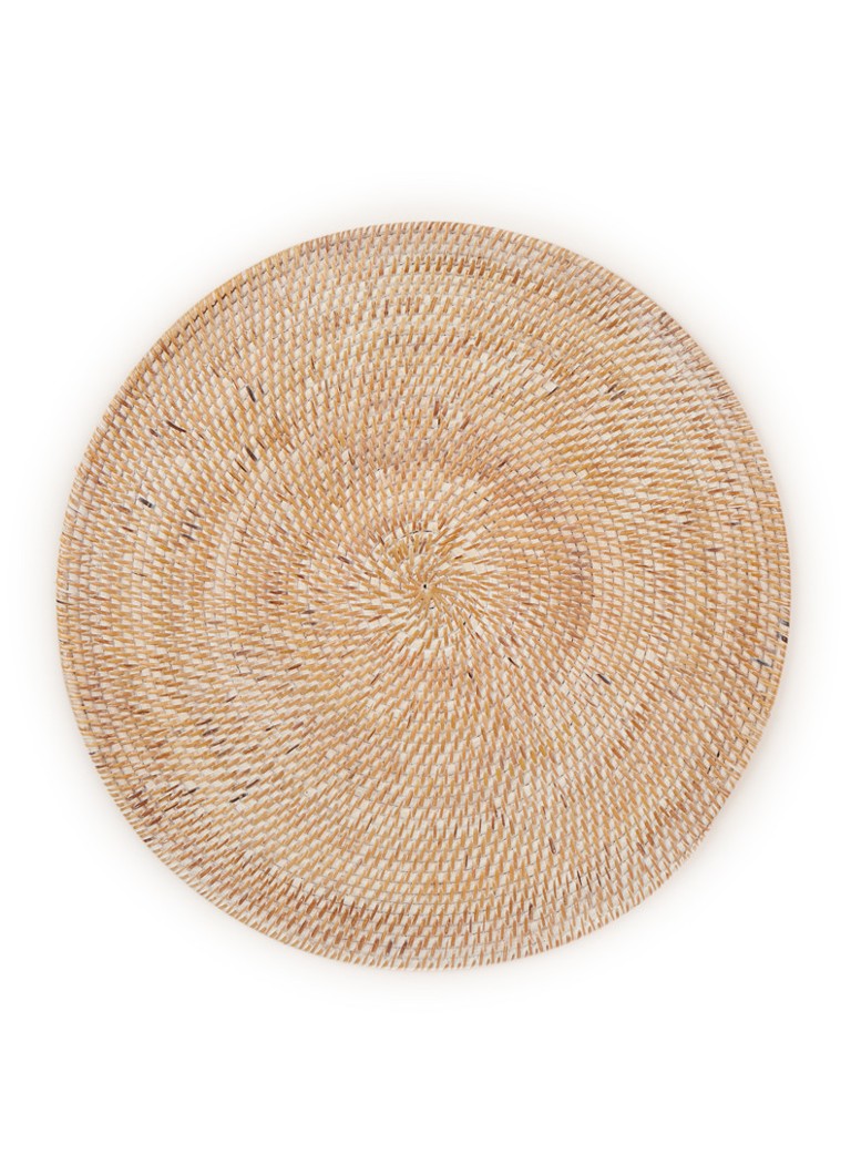 Tiseco Placemat van rotan 36 cm • Wit • de Bijenkorf