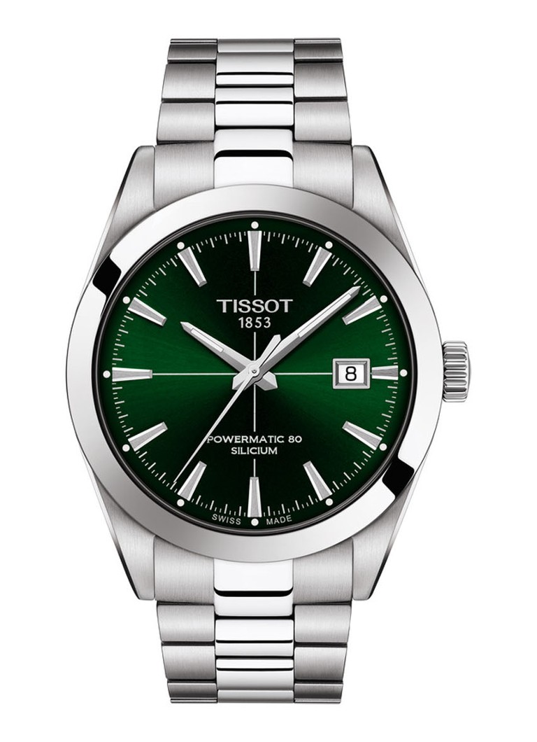 Tissot - Gentleman Powermatic 80 silicium horloge T1274071109101  - Zilver