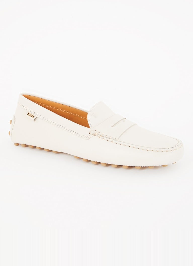 Tod's - Gommino Driving mocassin van kalfsleer - Creme