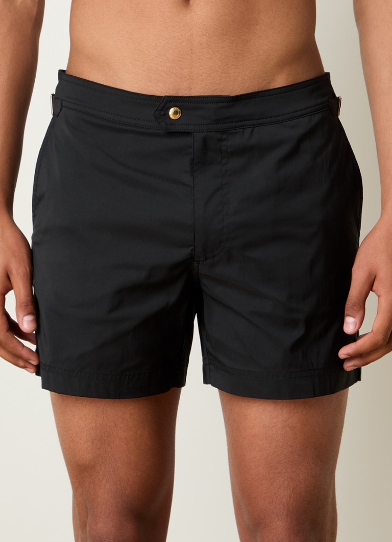 Tom Ford - Poplin zwemshorts met steekzakken - Zwart