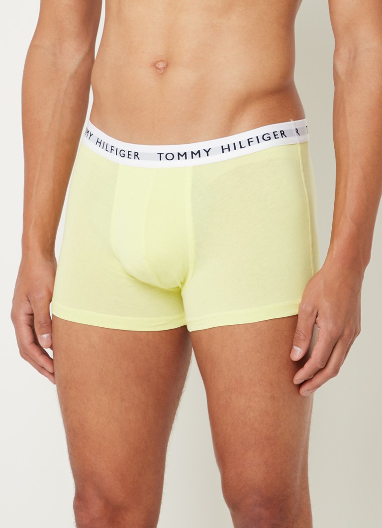 Tommy Hilfiger - Boxershorts met logoband in 3-pack - Geel