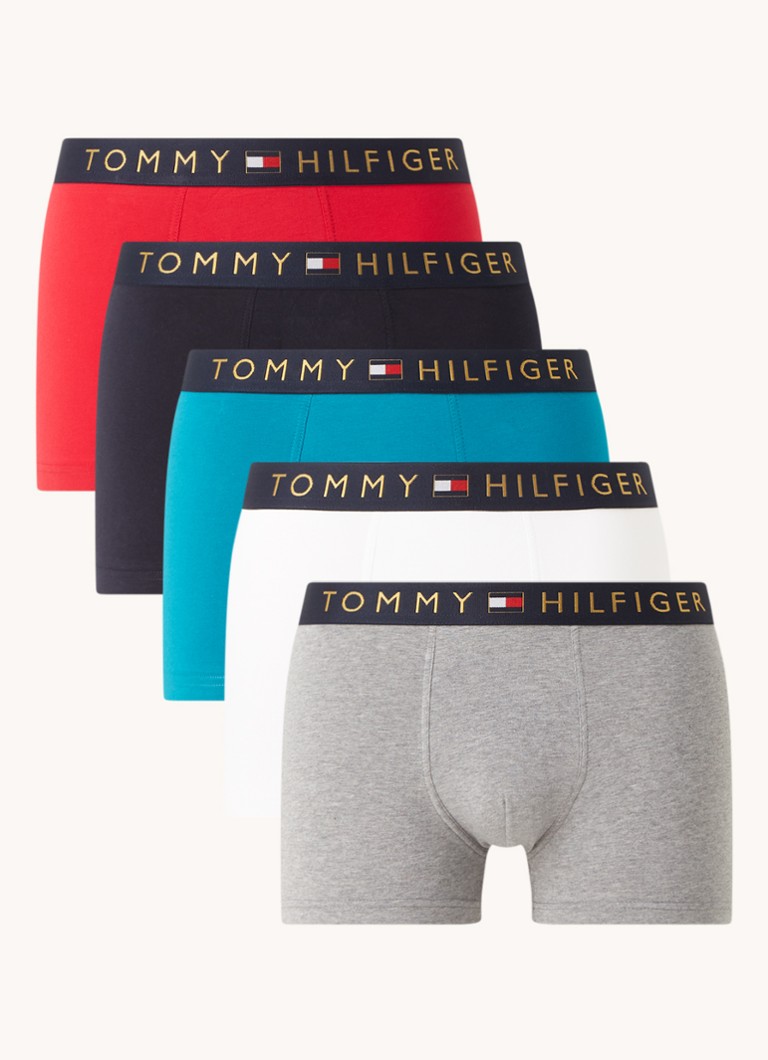 Geld lenende uitblinken Intiem Tommy Hilfiger Boxershorts met logoband in 5-pack • Donkerblauw • de  Bijenkorf