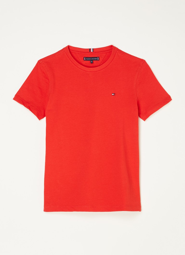 Tommy Hilfiger - Essential T-shirt met stretch - Rood
