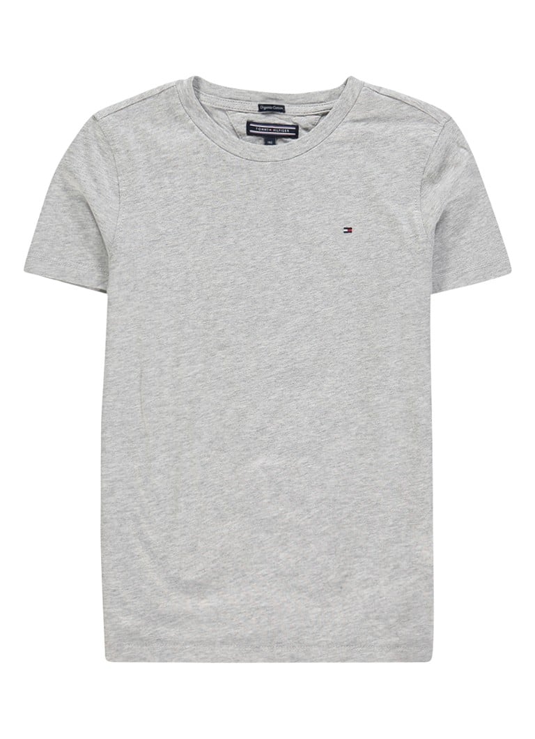 Leerling Rusteloosheid variabel Tommy Hilfiger Gemêleerd T-shirt van biologisch katoen • Grijsmele • de Bijenkorf Leerling Rusteloosheid variabel Tommy Hilfiger Gemêleerd T-shirt van biologisch katoen • Grijsmele • de Bijenkorf