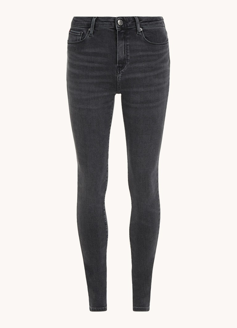 Tommy Hilfiger High Waist Skinny Jeans Met Gekleurde Wassing