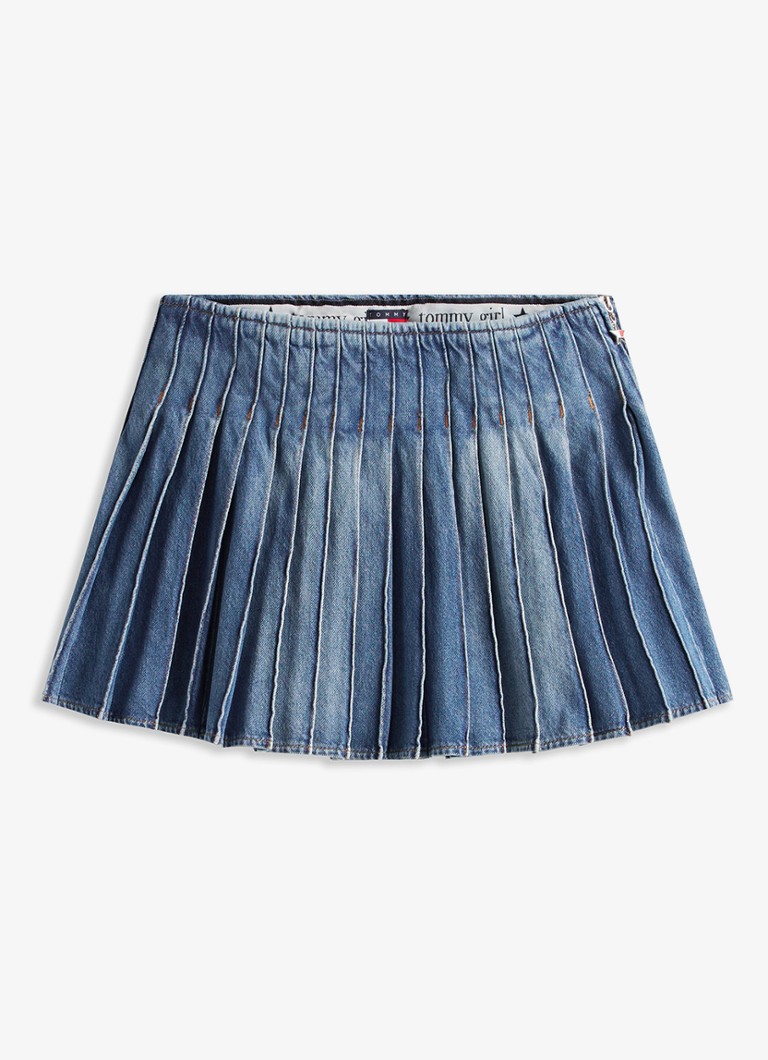 Tommy Hilfiger - Minirok met plooien - Indigo