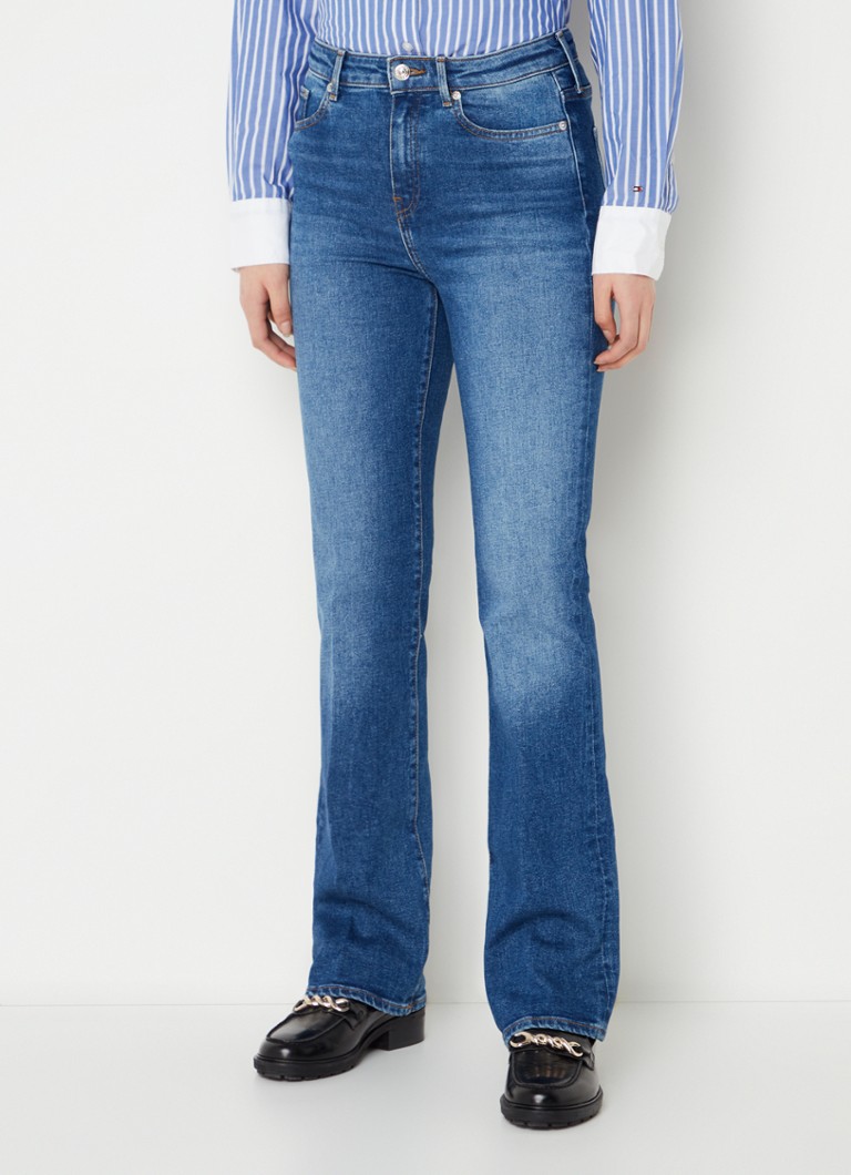 Tommy Hilfiger - Paty medium rise bootcut jeans met lichte wassing - Jeans