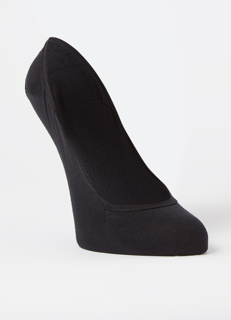 Tommy Hilfiger - Regular Step kousenvoetjes in 2-pack black - Zwart