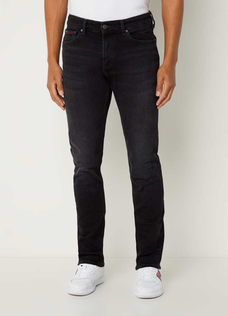 Tommy Hilfiger - Scanton slim fit jeans met gekleurde wassing - Zwart