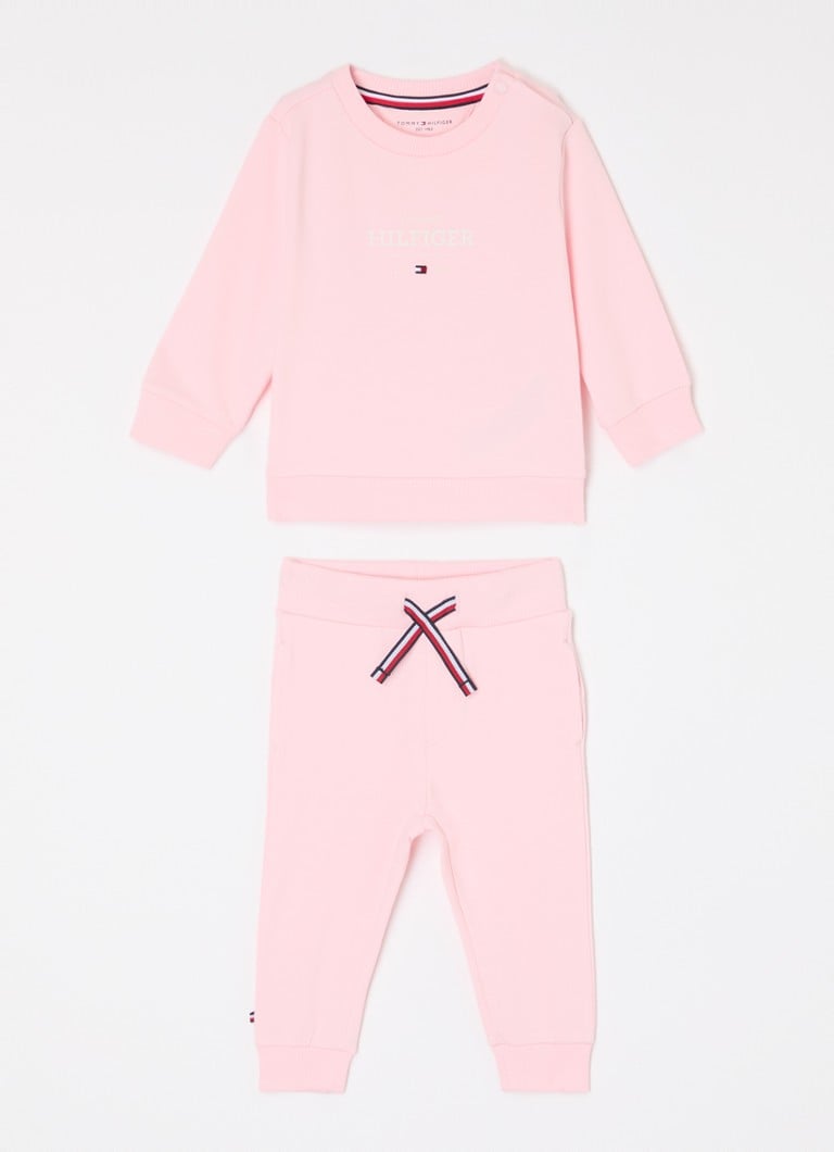 Tommy Hilfiger - Set van sweater met joggingbroek 2-delig - Lichtroze