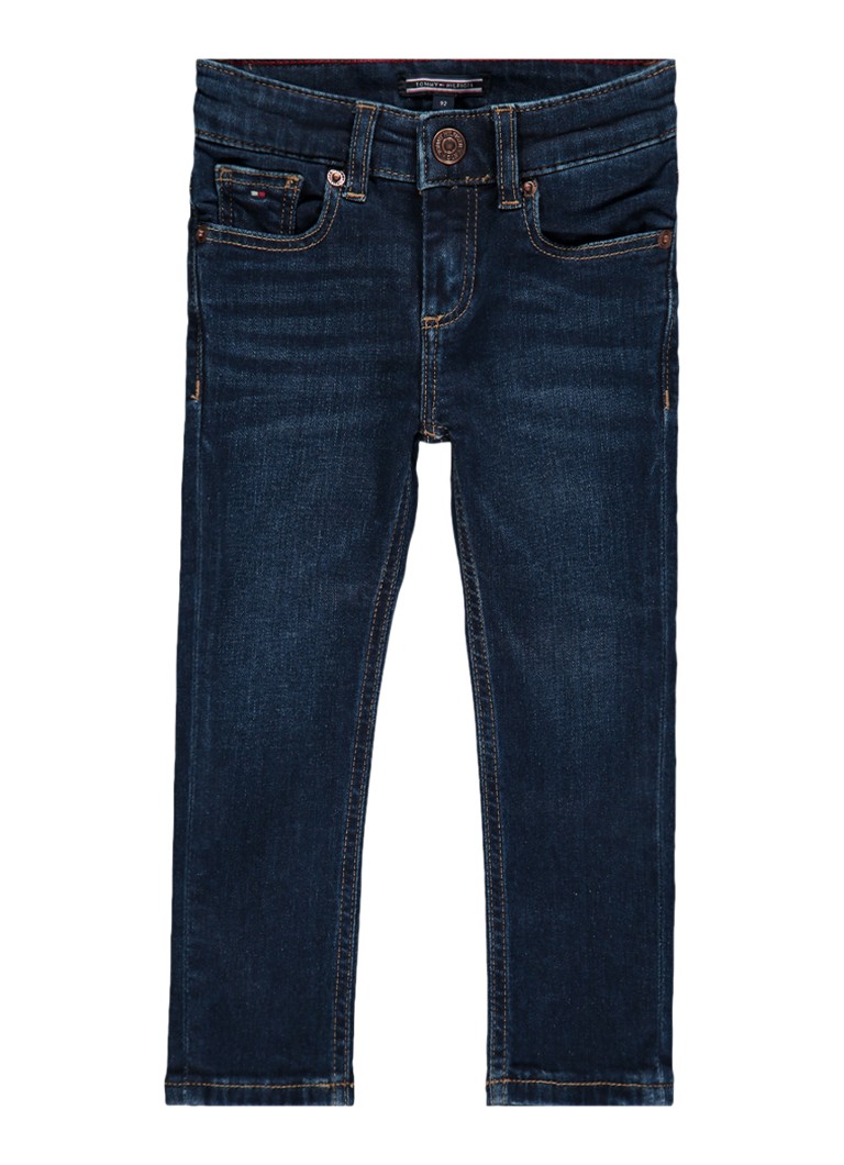 Tommy Hilfiger - Slim fit jeans met donkere wassing - Jeans