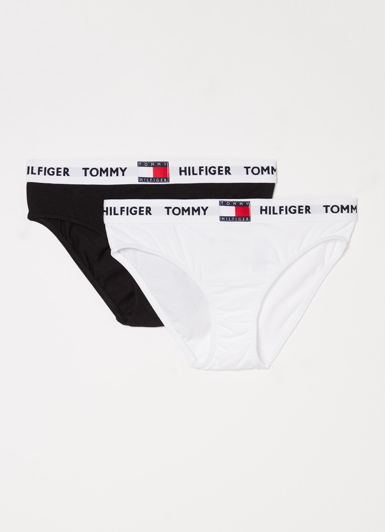 Tommy Hilfiger - Slip met logoband in 2-pack - Wit