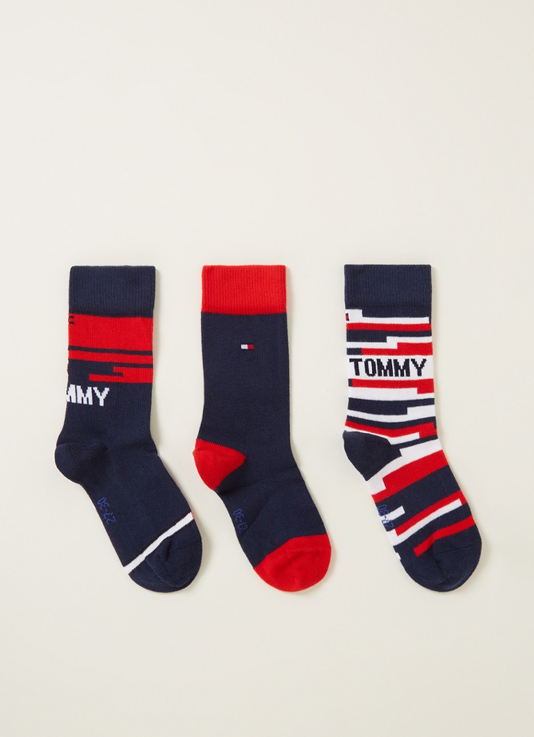 Happy Socks A Wild Week sokken met print in 7-pack giftbox • Blauw • de Bijenkorf