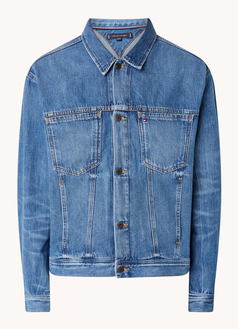 Spanne Giraffe Taiko Bauch spijkerjas tommy hilfiger logo Diskret Duftend Verflüssigen