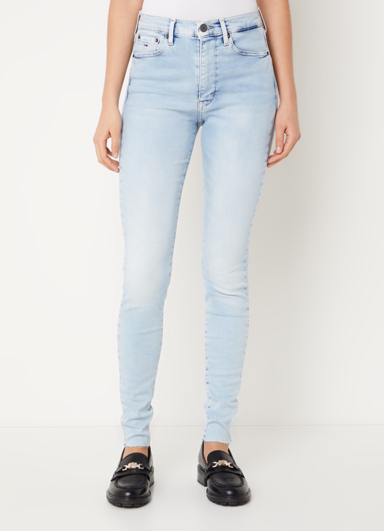 Tommy Hilfiger Sylvia High Waist Skinny Jeans Met Lichte Wassing