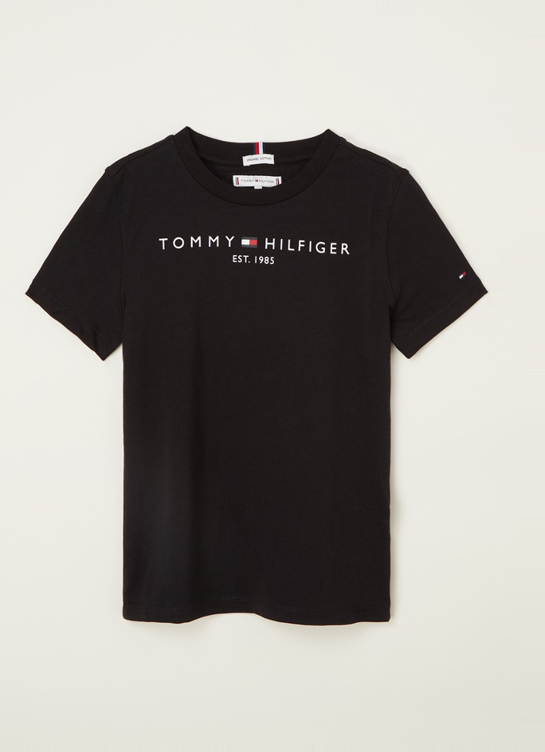Tommy Hilfiger Tshirt met logoprint • Zwart • de Bijenkorf