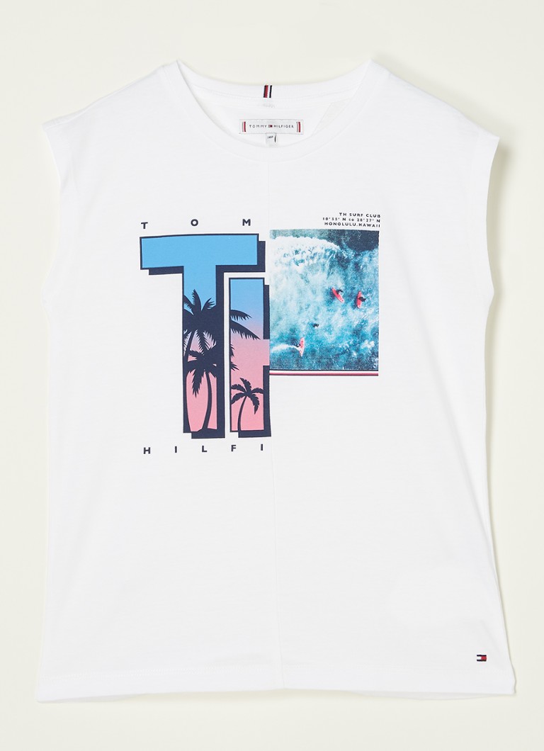Tommy Hilfiger - T-shirt met print - Wit