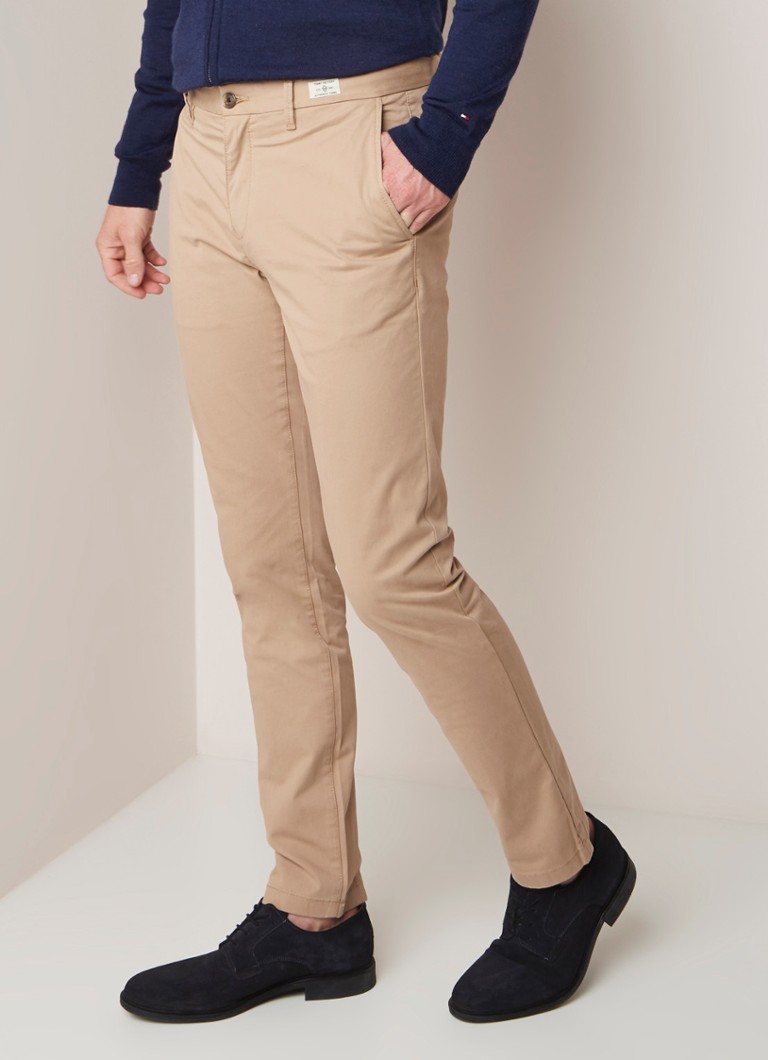 Tommy Hilfiger - Tommy Hilfiger Denton regular fit chino met stretch - Beige