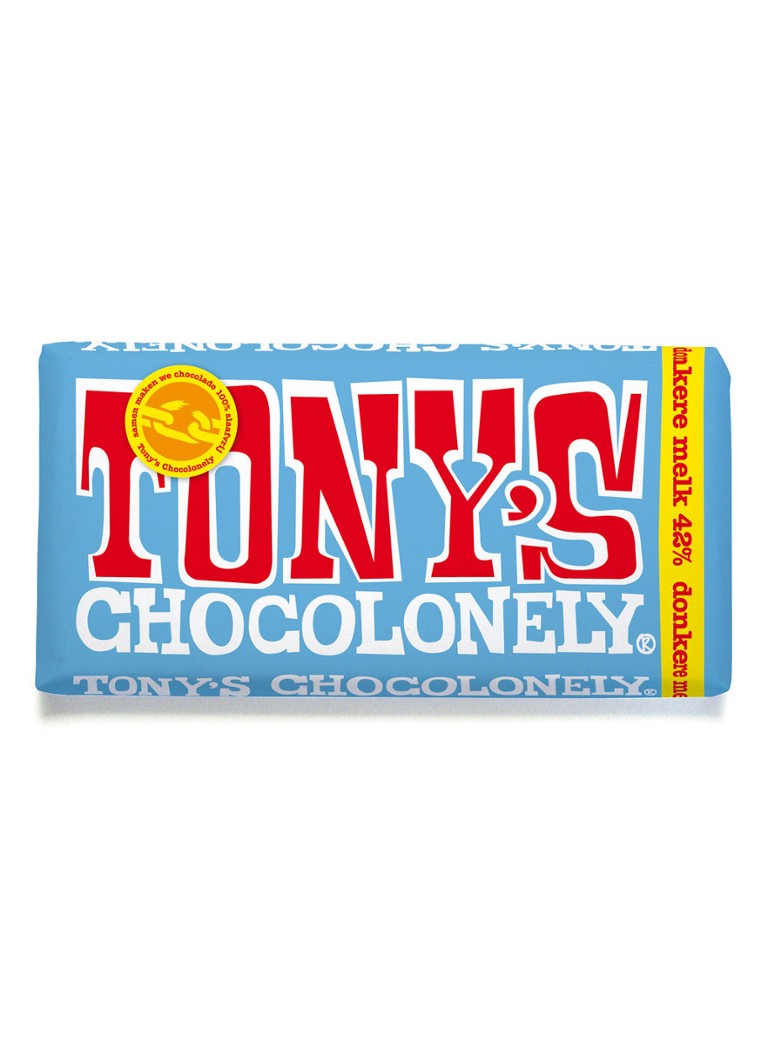 Tony's Chocolonely - Donkere Melk chocoladereep 180 gram - null