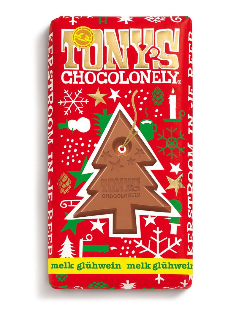 Tony's Chocolonely - Glühwein melkchocolade reep 180 gram - null