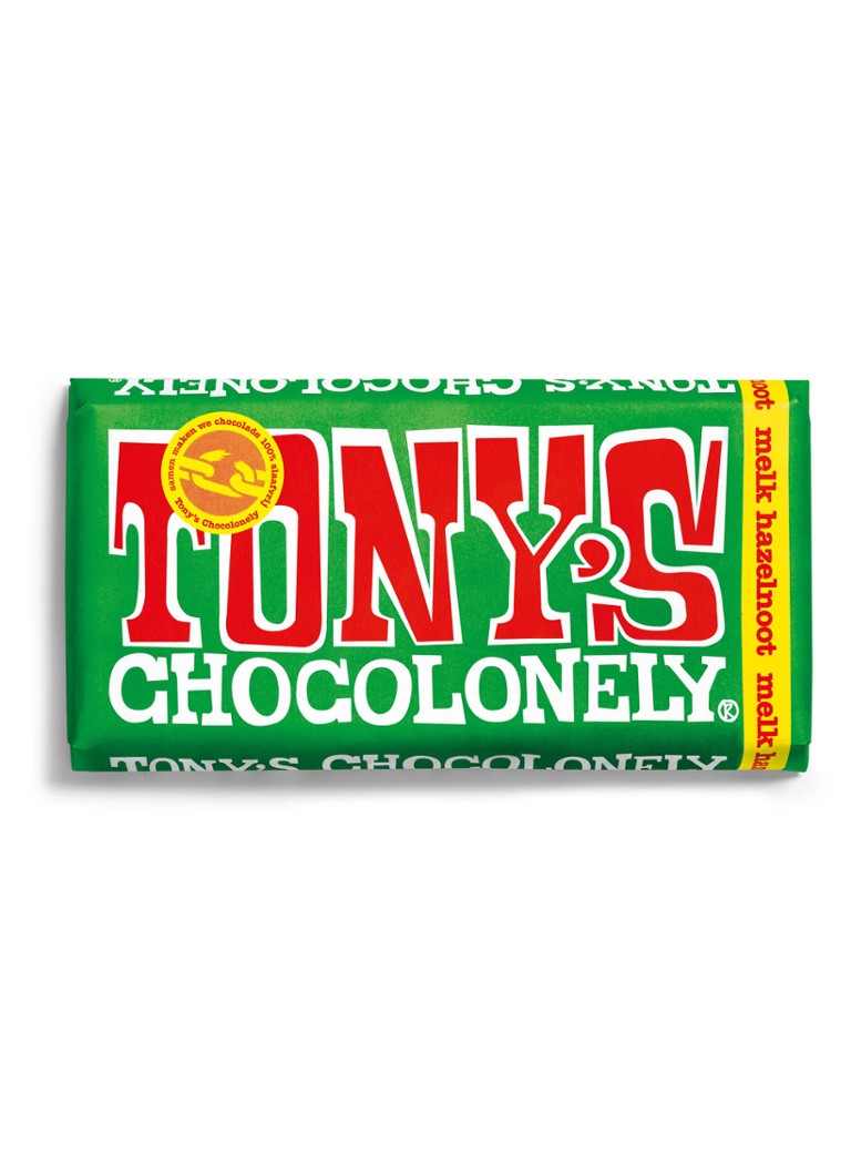 Tony's Chocolonely - Melk Hazelnoot chocoladereep 180 gram - null