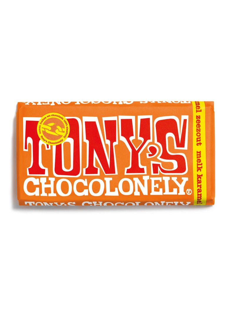 Tony's Chocolonely - Melk Karamel Zeezout chocoladereep 180 gram - null
